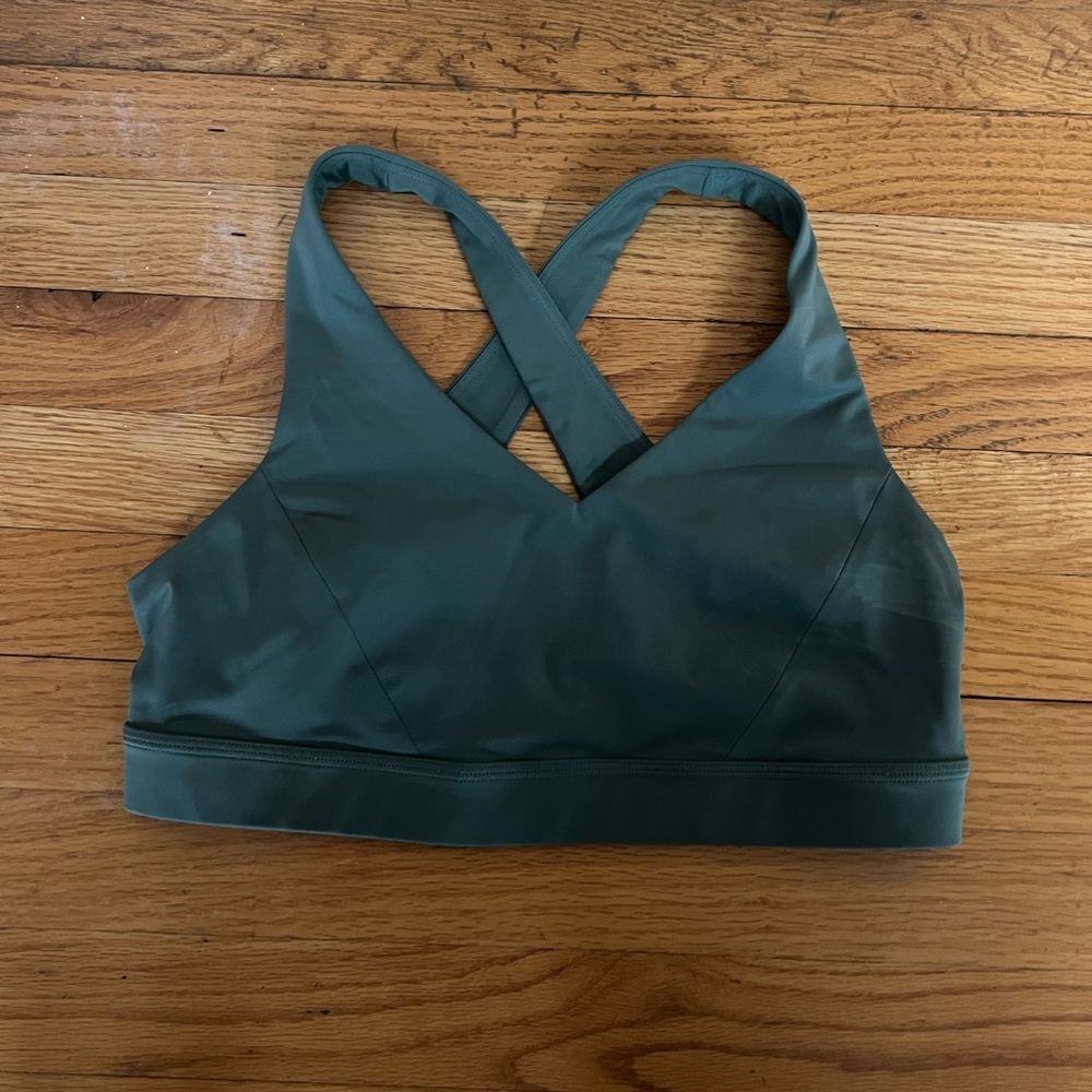 Lululemon Athletica Cross-Back Bra - Dark Green